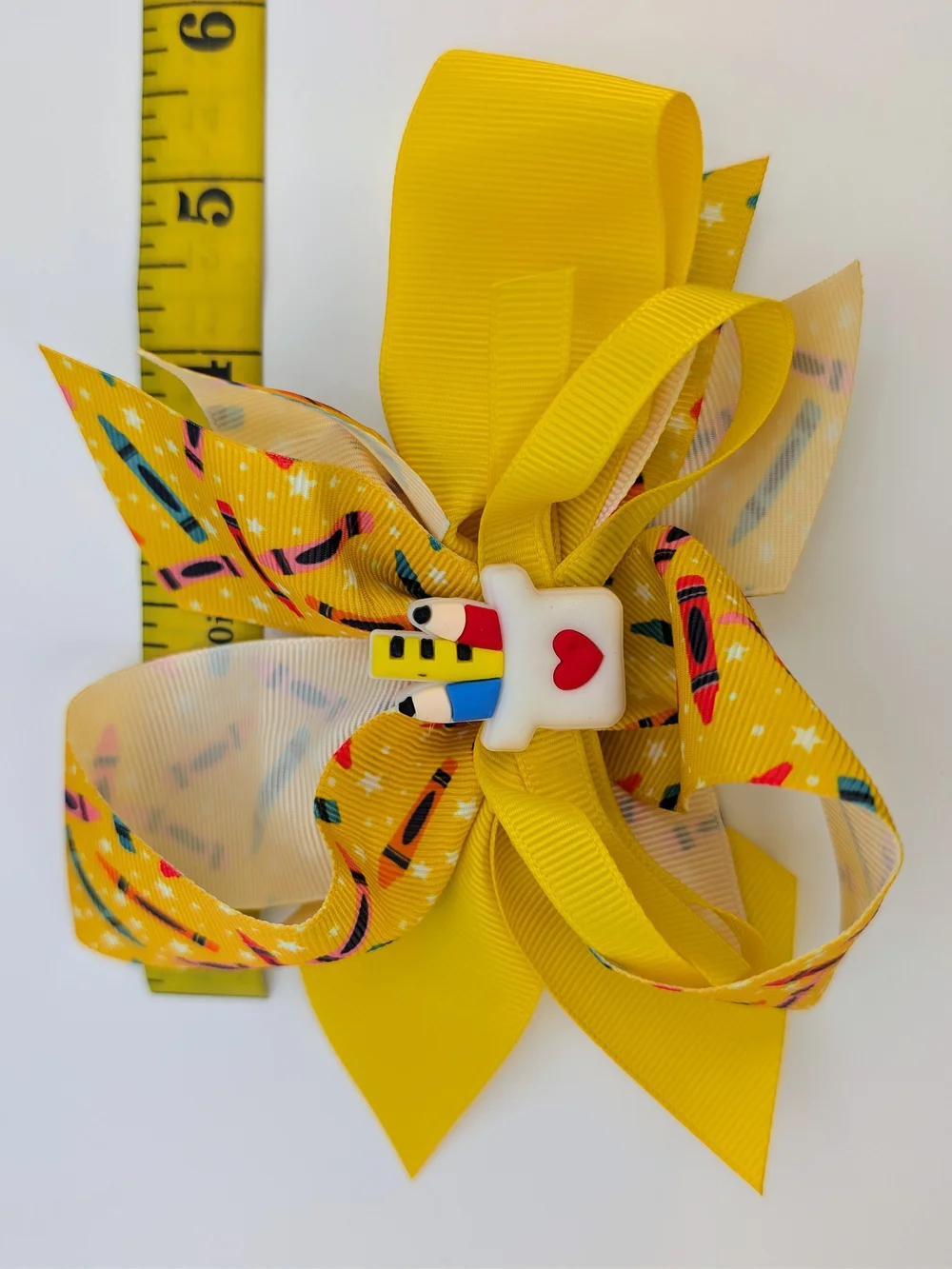 Multi-Color School Themed Alligator Clip Hairbows- Bundle Or Single Price